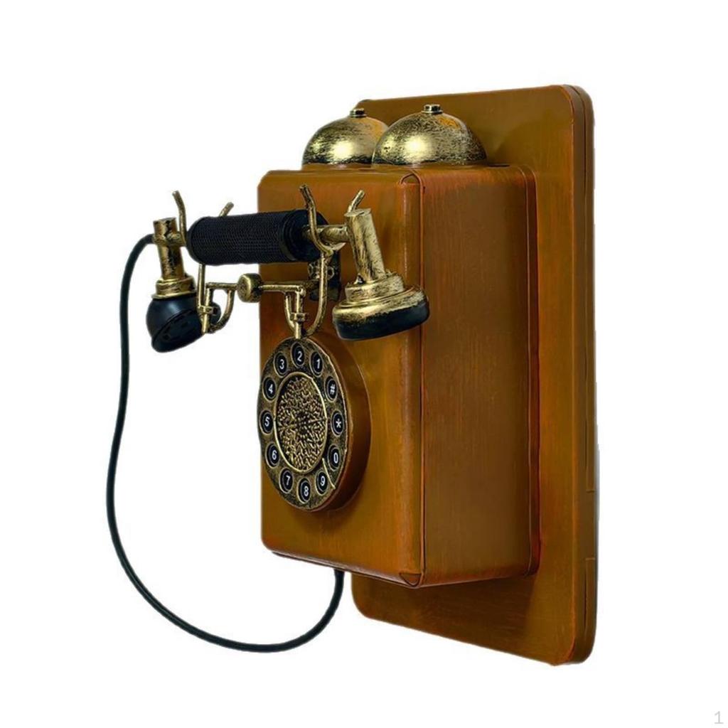 Wandbefestigtes Antikes Telefon Foto Requisite Vintage Wandmontiertes Telefon für Schaufenster, Bar