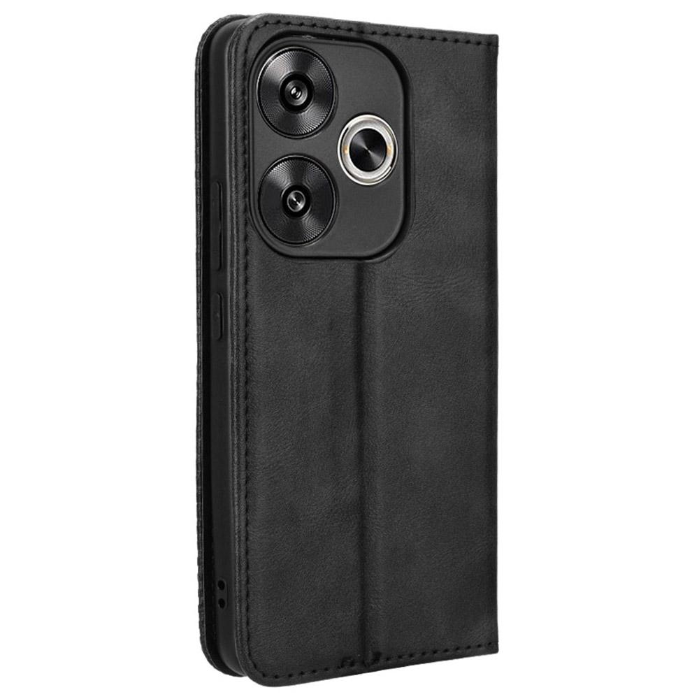 For Xiaomi Redmi Turbo 3 5G/Poco F6 5G Case PU Leather Wallet Retro Texture Phone Cover Wholesale