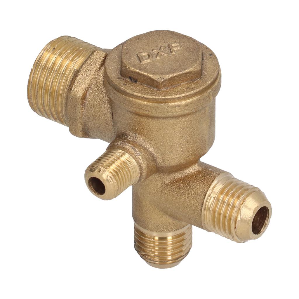 Valve Replacement Components Brass 4 Way Double Pipe Check Valve Accessory
