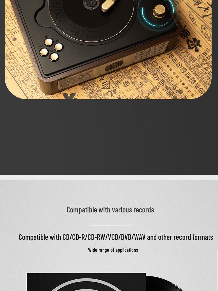 Retro Bluetooth CD Player & Creative Speaker