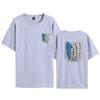 Attack on Titan Survey Corps Wings of Freedom T-Shirt - Mikasa & Eren Short Sleeve Jacket