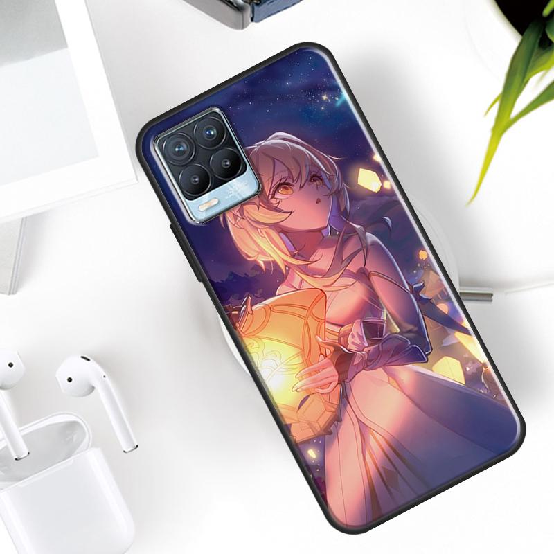 Anime Game Genshin Impact Case For Realme 15 11 12 13 14 Pro Plus C53 C55 C51 C25 C63 C61 C65 C67 C71 C75 GT6 GT7 Pro