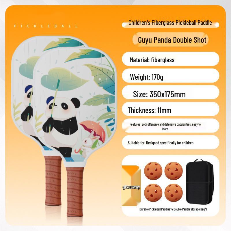 Children's Beginner Pickleball Racket Set - Fiberglass, Official Store Model