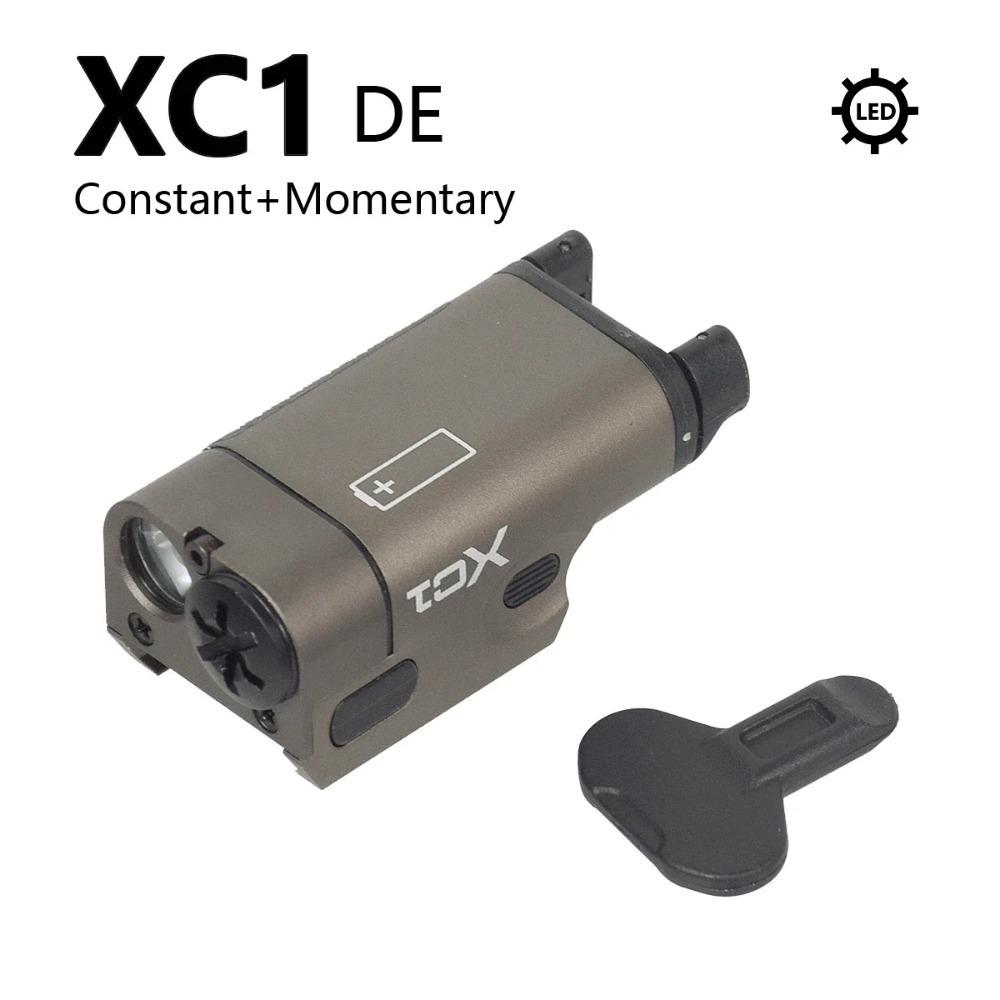 Portable Tactical Xc1 Led Flashlight Metal Hunting Weapon Scout Light Airsoft Lamp Accessories Fit 20Mm Rail For Outdoor