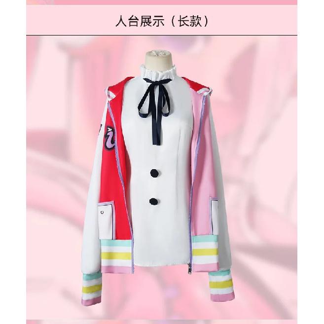Anime Film RED Uta Cosplay Costume Wig Earphone Women Girls Daily Coat Dress Adult Children Halloween Carnival Party Outfit