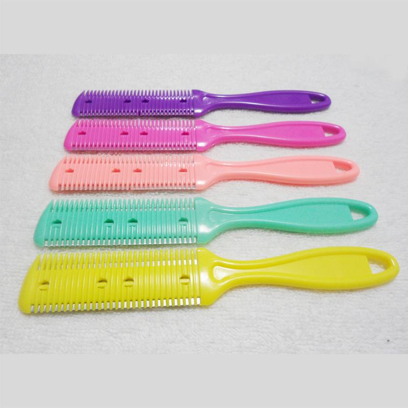 

Premium Dual-Sided Hair Thinning Razor Comb with Stainless Steel Blades Purple