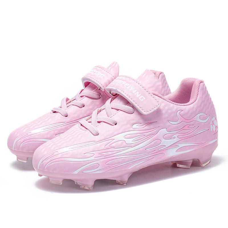 

Girls Soccer Shoes Velcro Student Low Top Training Sneakers Teenager Lawn Broken Nails Boys Soccer Boots 30