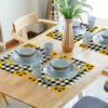 4/6pcs Set, Sunflower-Themed Kitchen Heat-Resistant Table Mats for Spring And Summer, Preventing Water, Oil, And Burns, Living Room Tablecloth