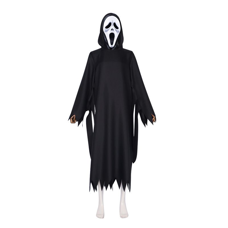 Horror Movie Scream 6 Cosplay Costume Performance Dance Party Quirky Ghost Cosplay Halloween Stage Costume Single Mask L