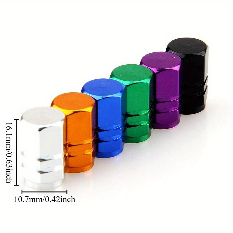 8Pcs/Set Aluminum Alloy Car Wheel Tire Valve Caps Tyre Rim Stem Covers Airdust Waterproof for Automobiles Motorcycles Trucks Bikes