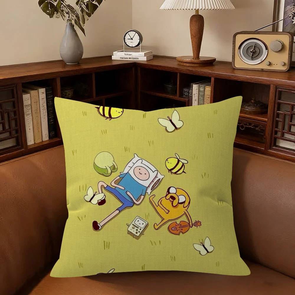 Cushion Cover Inches Farmhouse Decor Home Throw Pillow Covers For Couch Decorations Anime A-Adventures T-Imes