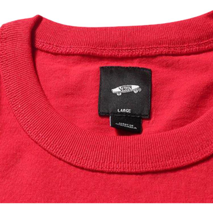 Vans X Jim Goldberg Silhouette Collaboration Printed Short Sleeve T-Shirt Men Tops Red VN0A4RTHIZQ