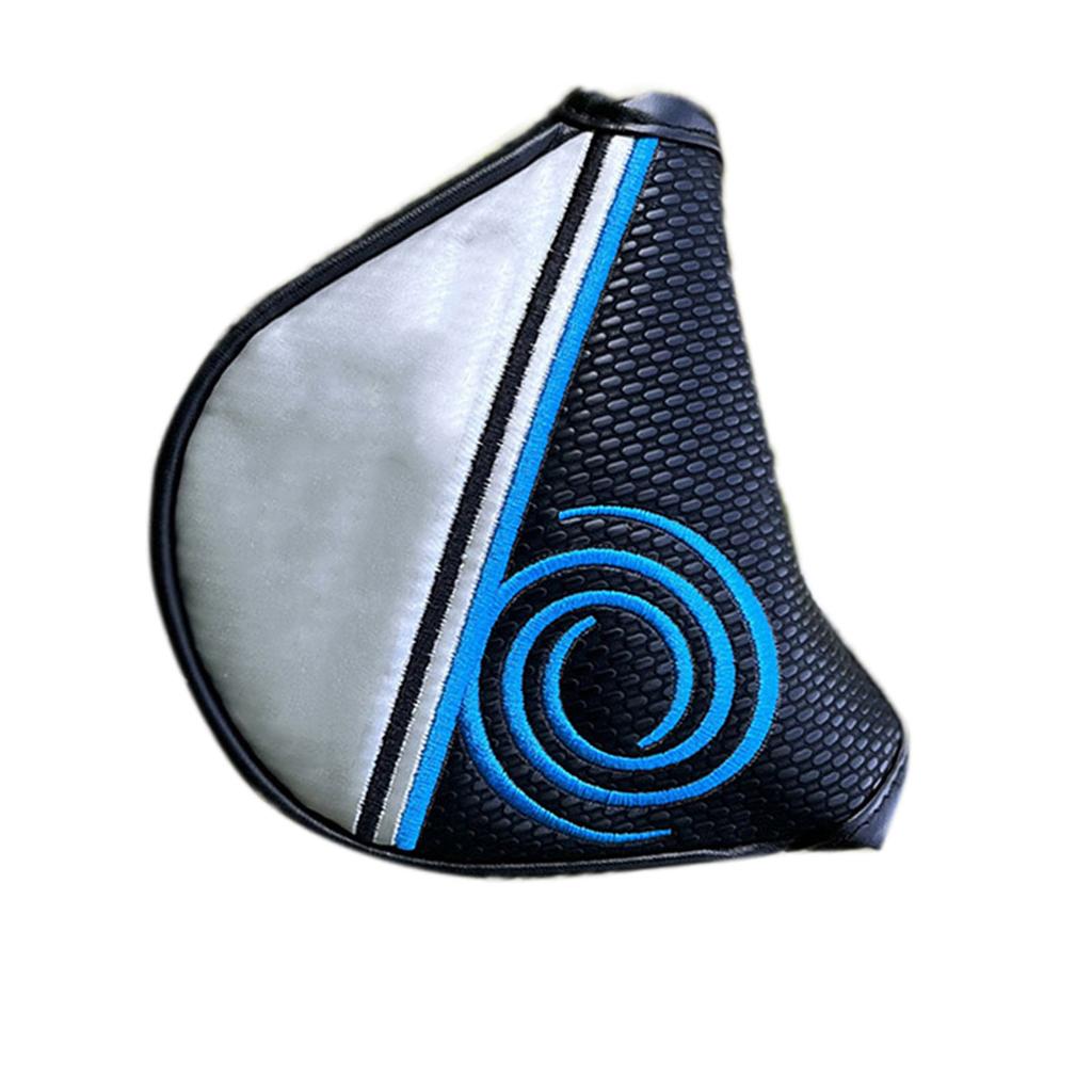 Mallet Putter Head Cover Magnetic Suction Buckle Long Semicircle Golf Accessories for Putter Type2