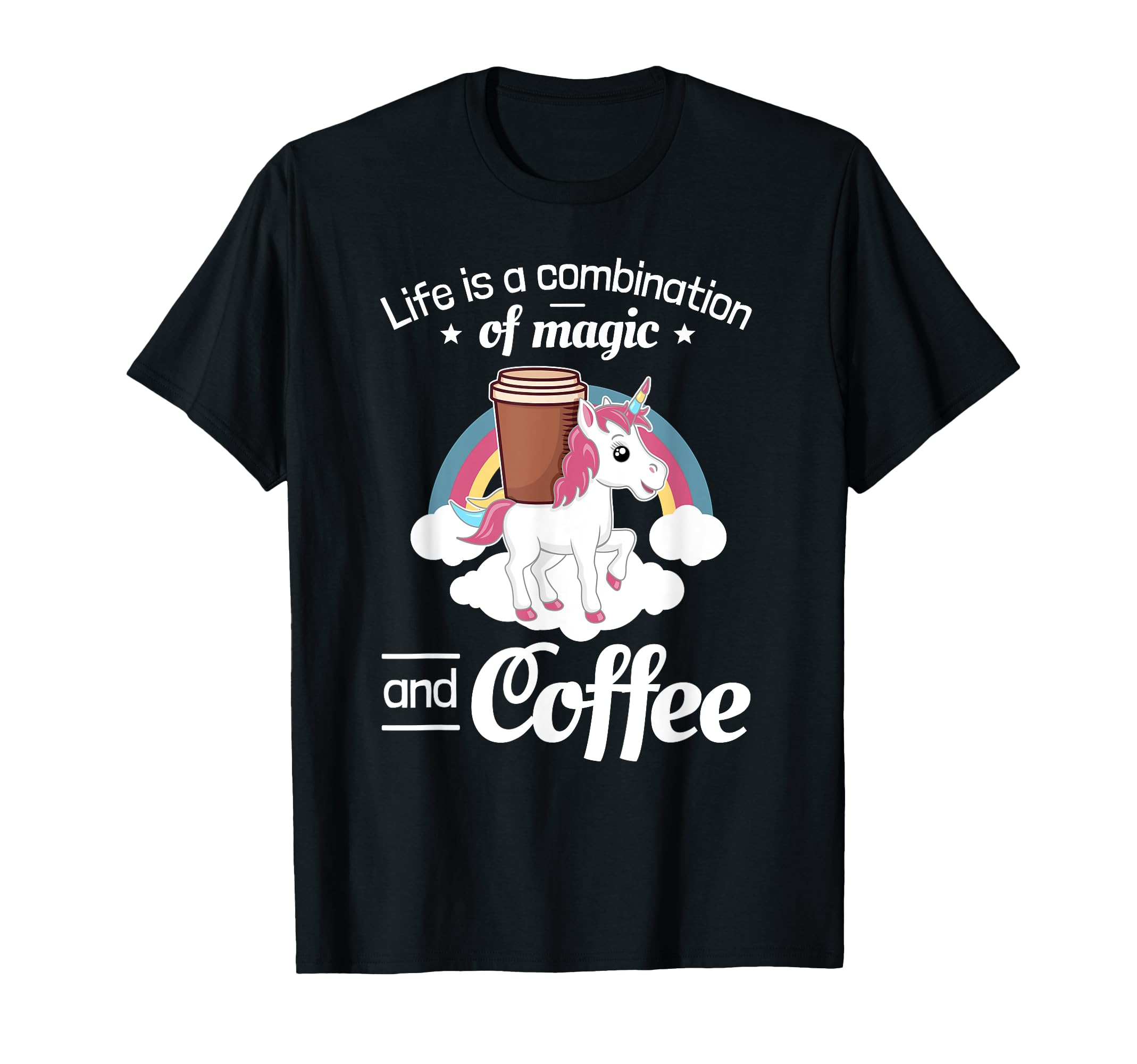 

Coffee Unicorn Magic T-Shirt чорний