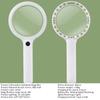 Handheld Magnifier 10/15/30X Rechargeable Illuminated Magnifying Glass with 3 Light Modes Portable Magnifier for Reading Repair