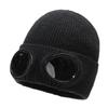 Occhiali da aviatore Cappello a maglia Cappello invernale con occhiali da sole Occhiali Cappello antivento Protezione per le orecchie Cappello di lana caldo
