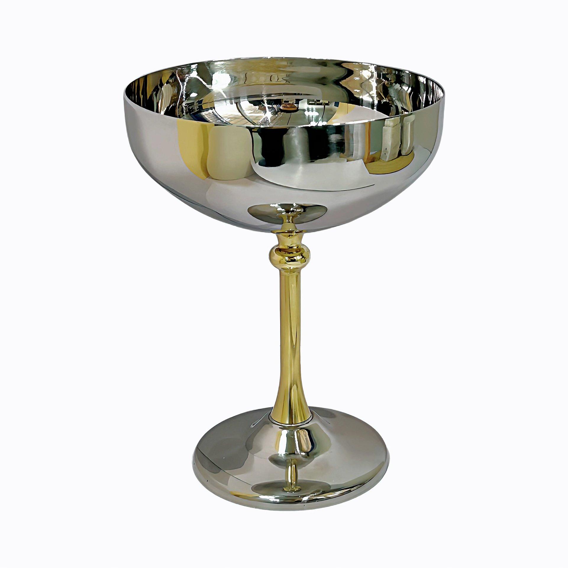 Stainless steel 304 goblet cocktail glass