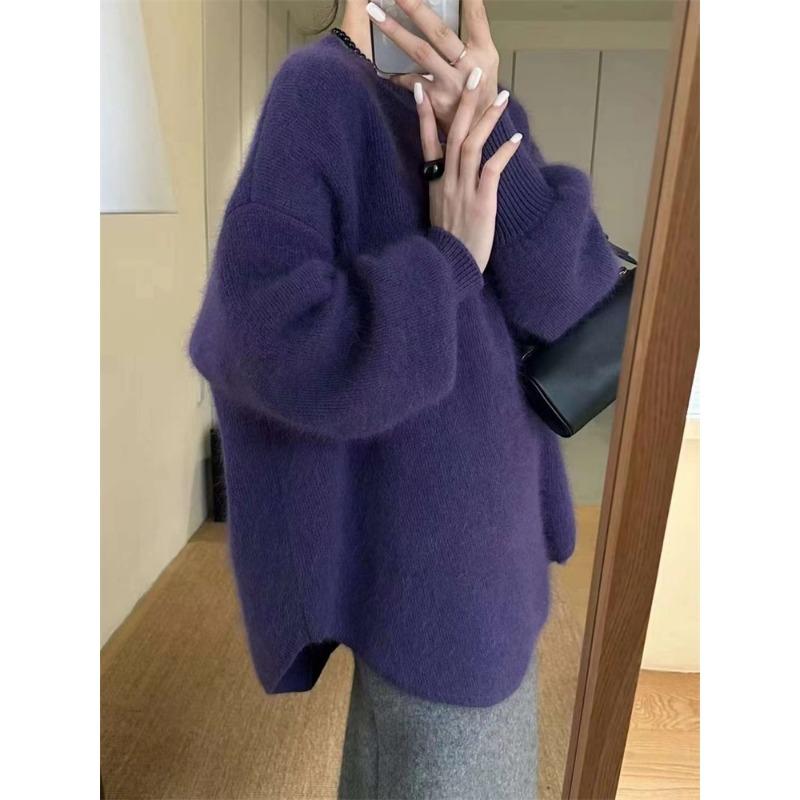 Loose Mid-length Sweater Pullover Top