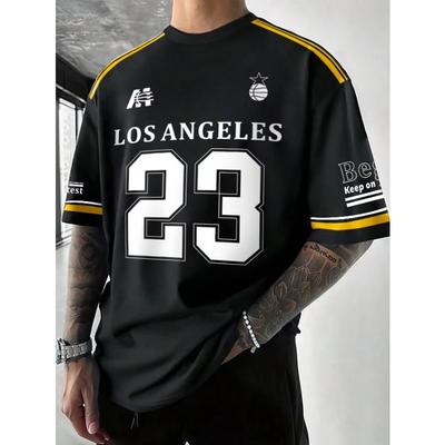 Los Angeles Potisk Grafické Tričko Krátký Rukáv Sportovní Dámské Tričko Unisex Neformální Denní Nošení Léto Pánské Závodní Tričko