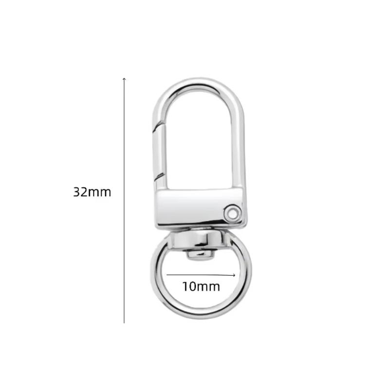 5-100Pcs Alloy Snap Lobster Clasp Hooks Keychain Findings for DIY Key Chain Necklace Bracelet Accessories Supplies Accessories