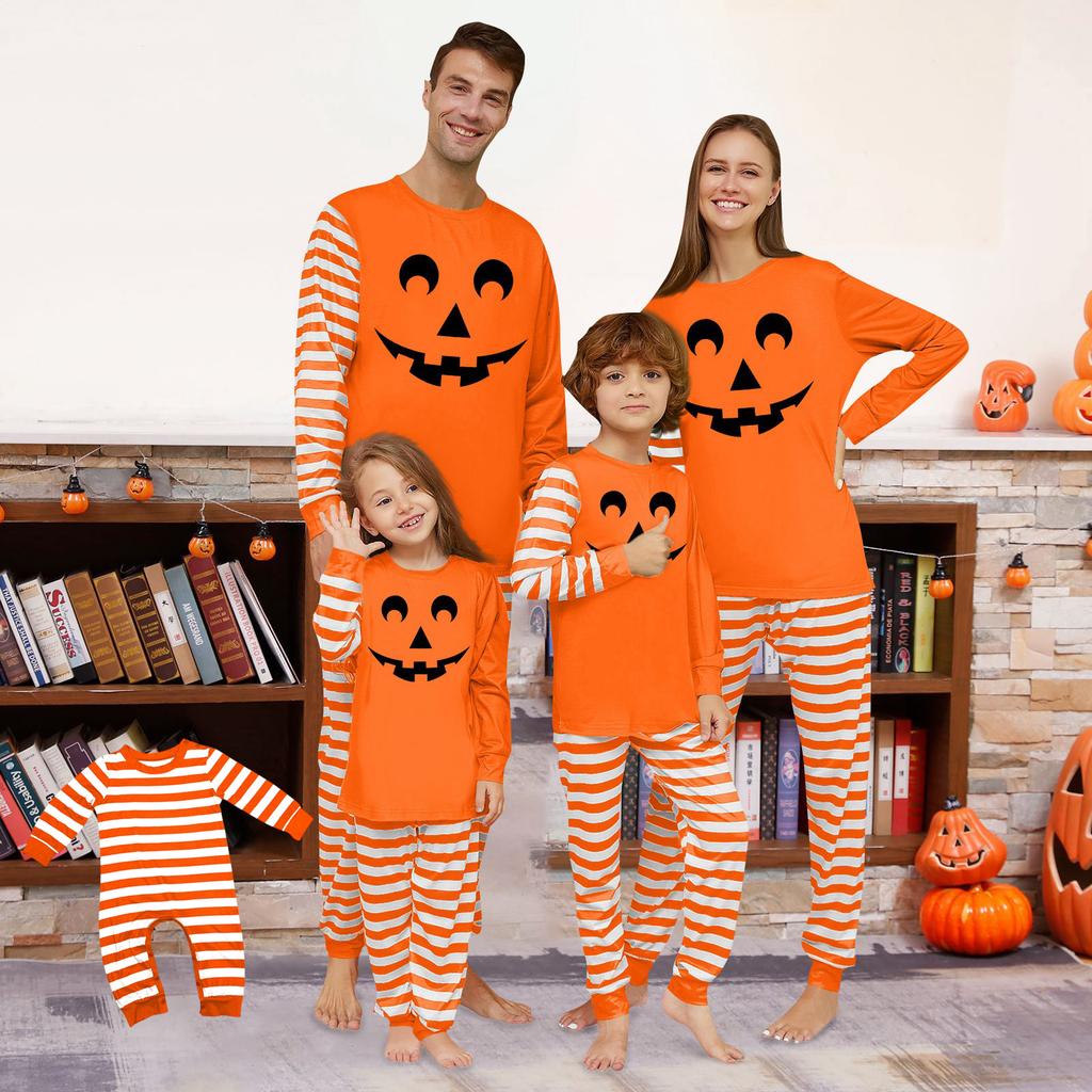 Family Matching Print Sets Pajamas Loungewear Outfits Family Matching Long Sleeve Tops+Pants Set