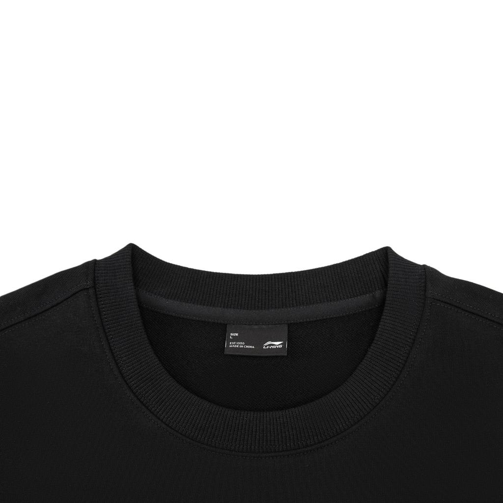 Li Ning Sports Lifestyle Series Loose Fit Round Neck Couple Sweatshirt Unisex Tops AWDW685-3