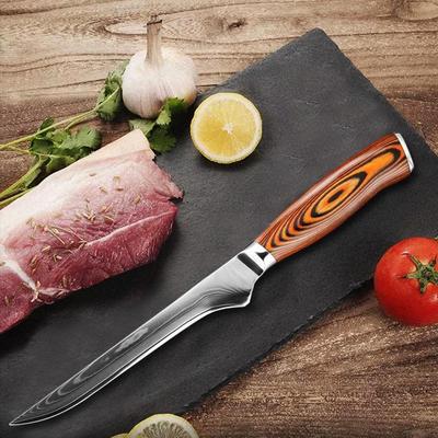 6 Inch Boning Knife Damascus Steel  Butcher Knife Kitchen Knife