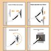 Adjustable Wall-Mounted Display Bracket, 59CM Extension, Rotating Industrial Equipment Holder