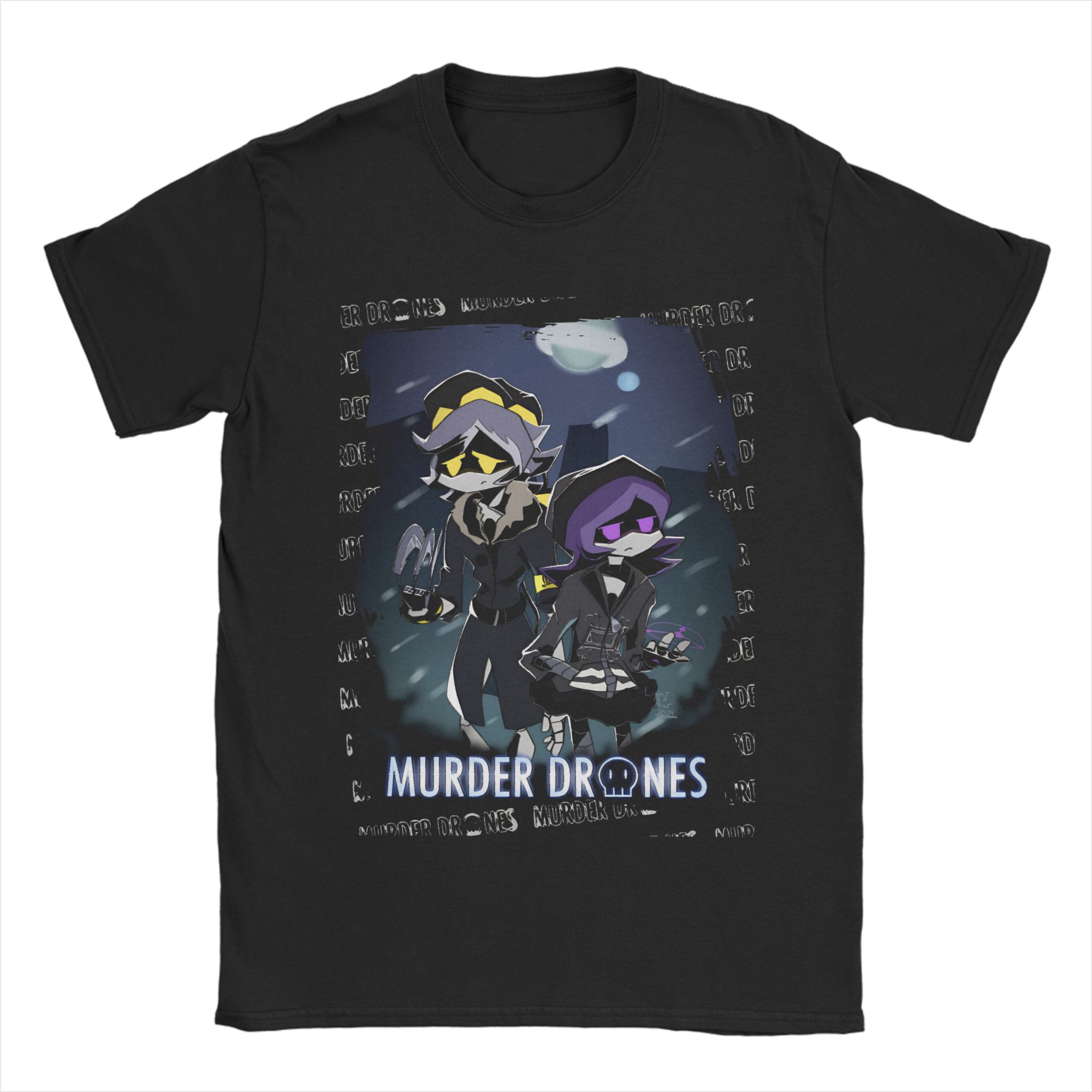

Murder Drones T Shirts Men 100% Cotton Hipster T-Shirts O Neck Tees Short Sleeve Clothes Summer S