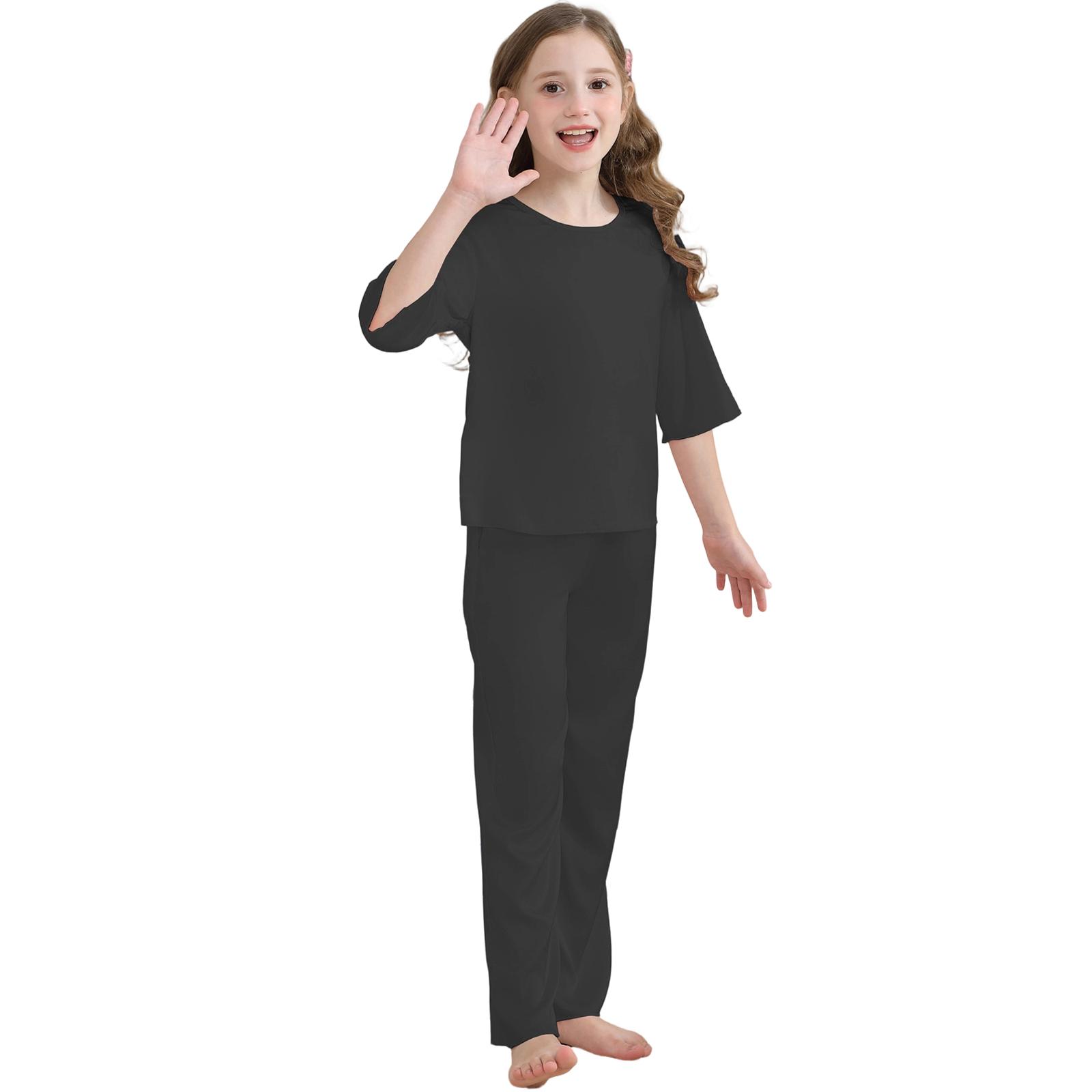 

Children s Pajamas, Home Clothes, Short Sleeved Pants, Pajamas Set 140 чорний