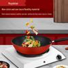 Royalstar 30cm Refined Iron Flat Bottom Wok