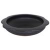 Kanefusa Pottery Flower Shigaraki Suitable for Direct and Flower Pot, 4-5 Servings, 34.5cm, Ware, Lidless, Heat, Oven, Microwave, Motif, Black, Large.