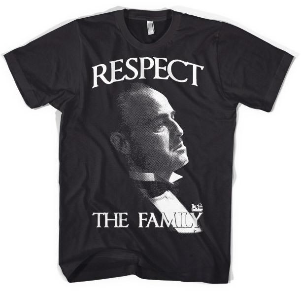 Officially Licensed The Godfather Respect The Family 3XL 4XL 5XL Mens T- XXXL