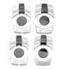6Pcs Central Control Multimedia Button ABS Silver Plated for BMW F20 F21 F22 F23 F87 F30 F31 F34 F35 F32 F33 F36 F82