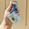 Cassette Recorder Recording Music Box Pendant With music Retro Tape Recorder Keychain   Backpack