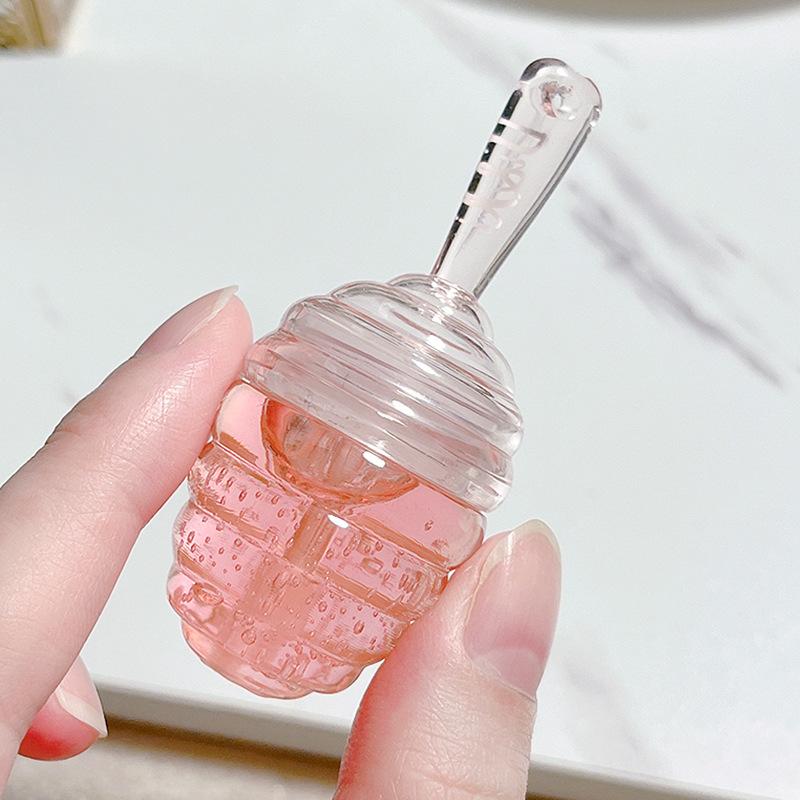4.4G Honeypot Lip Oil Moisturizing Gloss Nourishes Relieves Dryness Girlfriend Gift Lip Oil for Glassy Effect