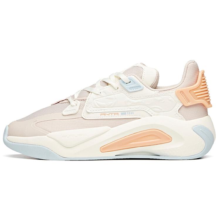 

new Anta Life Collection Anti-Slip Wear-Resistant Low-Top Skateboard Shoes Women s Lotus Gray White 36.5