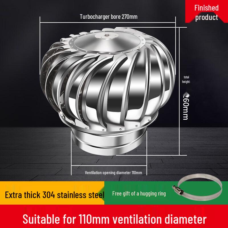 

JPHZNB Stainless Steel Rotary Roof Vent Cap