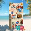 Customizable personalized beach towels Paddington Bear themed designs.Suitable for the beach, yoga, sports;ideal as beach accessories