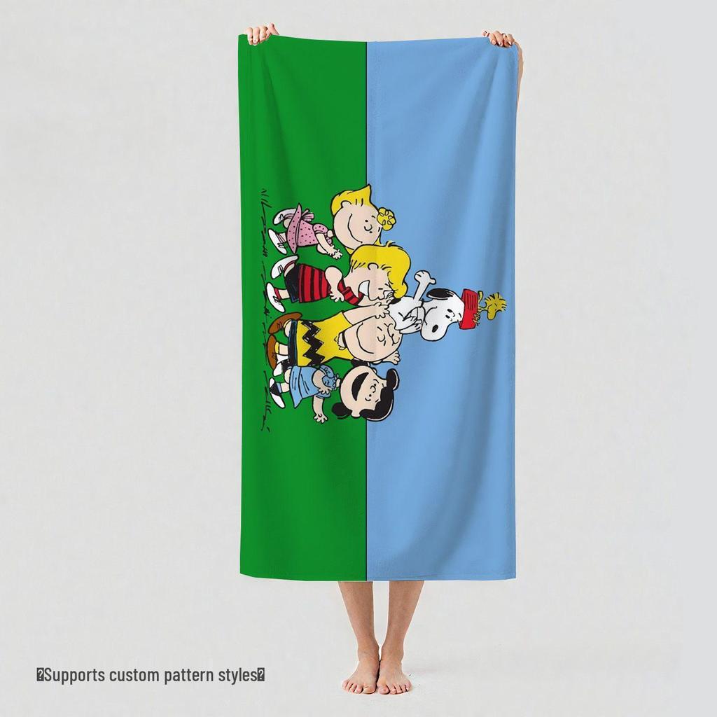 Snoopy Quick-Dry Thick Swimming and Beach Towel - Soft, Absorbent, and Perfect for Sports or Fitness