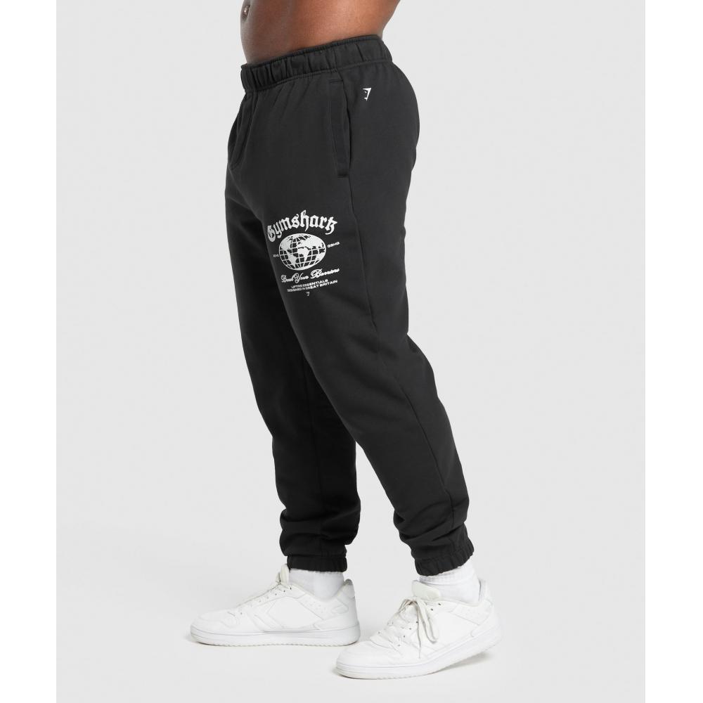 Gymshark Joggers Break Your Barriers negros A2b6m Bb2j