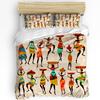 African Woman Dance Ethnic Culture Vase 3pcs Bedding Set For Bedroom Double Bed Home Textile Duvet Cover Quilt Cover Pillowcase