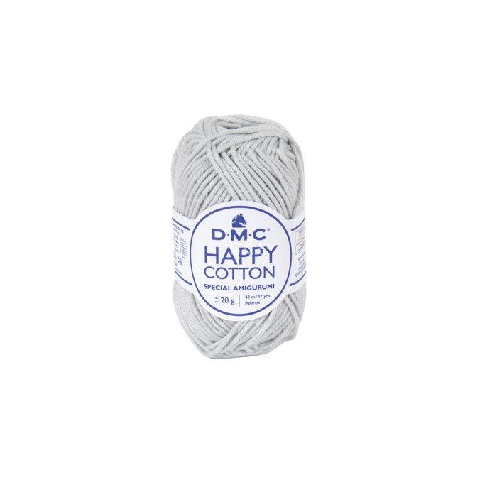 Natura Happy Cotton 3mm 20g Amigurumi et Crochet Col. 757 gris