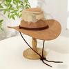 Cowboy Hat With Mesh Breathable Cotton Linen For Sun Sun Protection
