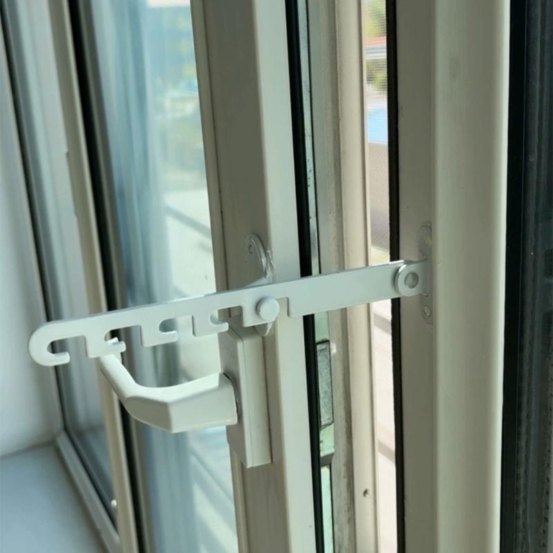 Window Restrictor Latches Adjustable Window Limiters Carbon Steel Window Lock Hardware for Home Office Easy To Install