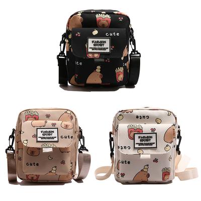 Kawaii Capybara Shoulder Bag Cute Cartoon Crossbody Bag Trendy Versatile Casual Phone Bag Unisex Shoulder Bag For Girls Gift