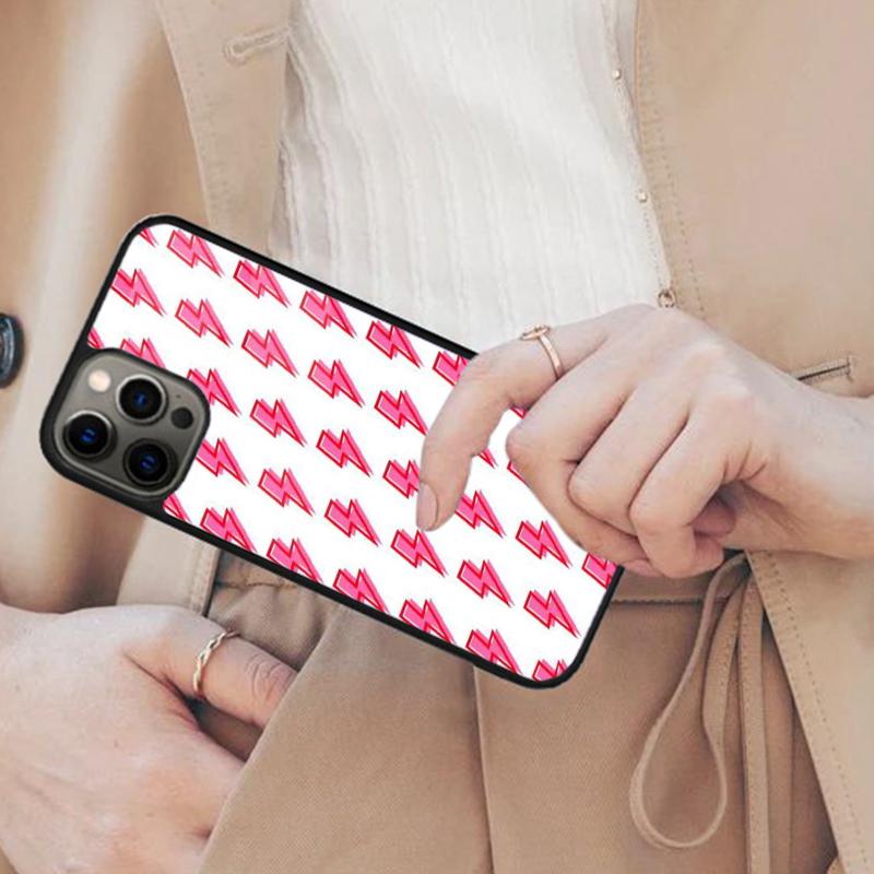 Pink Lightning Bolt Bumper Magnetic Phone Case For APPLE iPhone 17 Air 16 14 13 12 Pro Max 15 Plus Wireless Charge MagSafe Cover