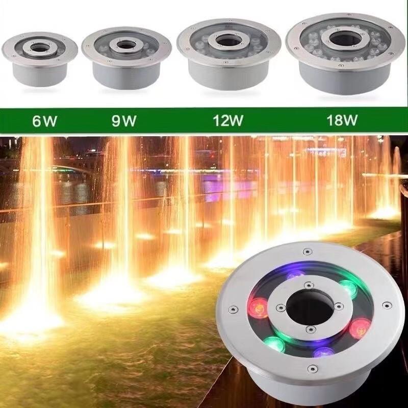 Luce LED Bianca Calda da 12W per Fontane Subacquee per Piscine