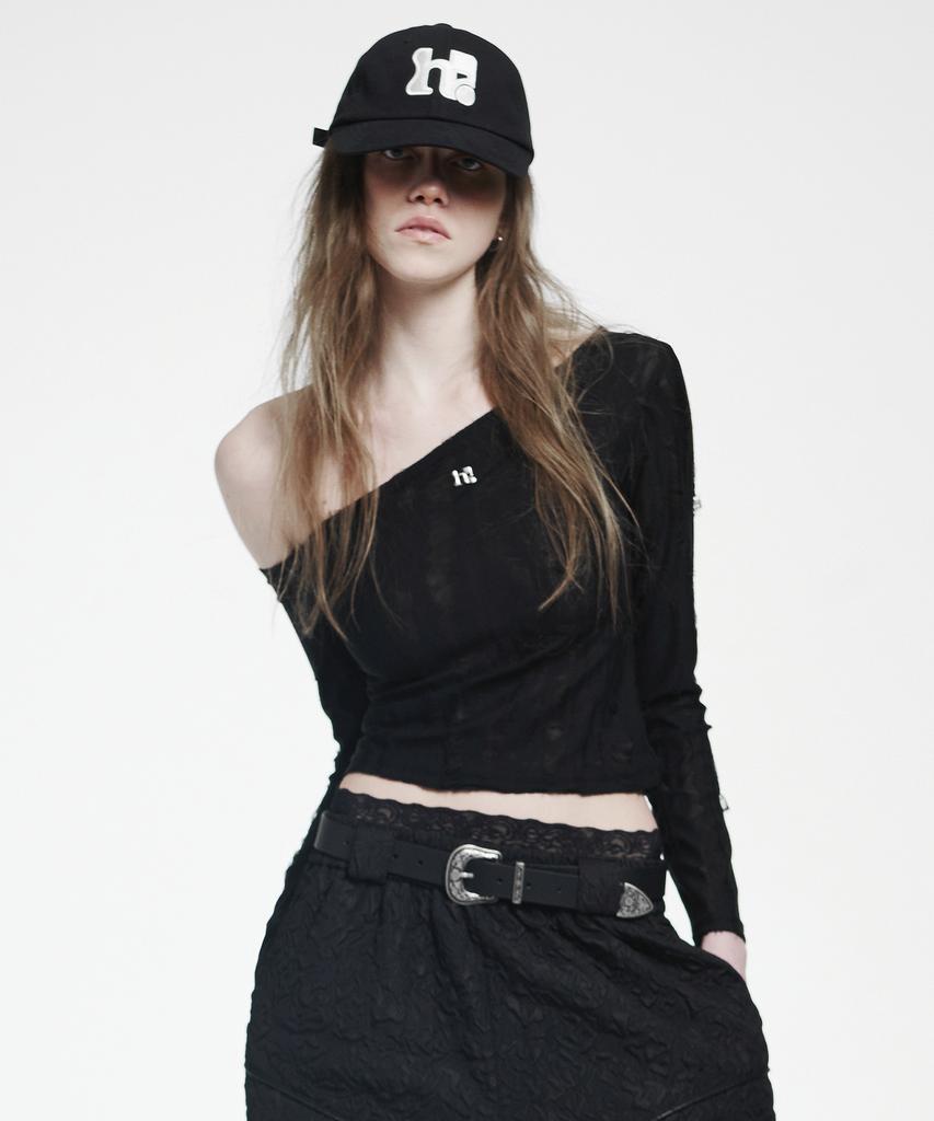 HOLYNUMBER7 Holy Symbol Big Logo Ball Cap_Black