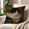 Portrait of the Palace Cat Cushion Cover Pillow Cover Decoration Room Home Sofa Living Office Car Nordic Simplicity